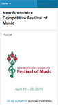 Mobile Screenshot of nbfestivalofmusic.ca